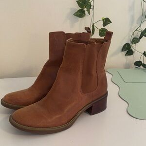 Rockport Brown Leather Chelsea Ankle Boots